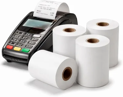 4x 57mm x 40mm Thermal Paper Rolls - 60 GSM, Half Inch Core - Best Deal