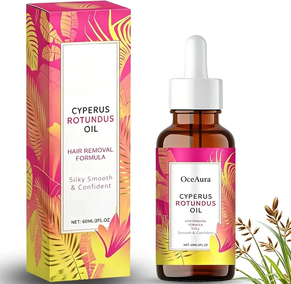 Aceite de Cyperus Rotundus, 100% Natural, para la Eliminación del Vello, Reducir el Crecimiento, 60 ml - Mejor Oferta