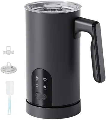 Hinotori Milk Frother: 4 Modes, Hot/Cold Foam, Silent 30dB