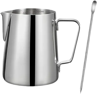 Milk Frothing Pitcher 350ml Stainless Steel Latte Art, 15% Off