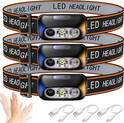 Vecoter Headlamp 3 Pack 6% Off
