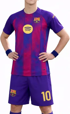 OVERS Barcelona Football Jersey Set - Kids, Youth & Men's Soccer Uniform, Best Deal