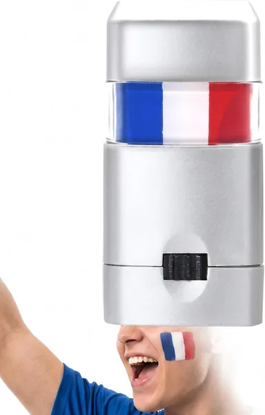 HAPZUR Stylo Maquillage Tricolore Bleu Blanc Rouge - Peinture Faciale Lavable pour la Coupe du Monde France, Événements Sport