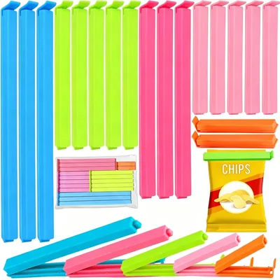 18 Pcs Food Bag Clips with Storage Bag - Best Deal