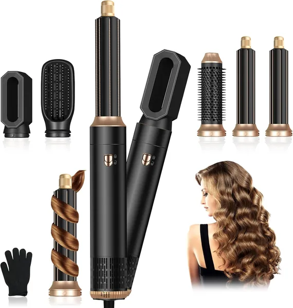 Spazzola per Capelli 5 in 1 con Aria Calda, Asciugacapelli e Styler Multifunzionale - Sconto 23%