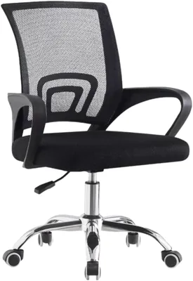 Silla de Oficina Olu Negra con Malla Transpirable y Base Metálica, Diseño Ergonómico para Mayor Comodidad y Durabilidad - Mejor Precio
