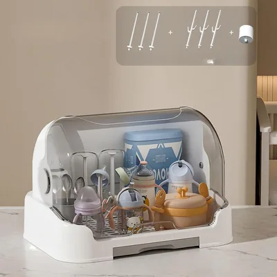 Organizador de Biberones con Secado Rápido - Estante para Botellas - Caja de Almacenamiento para Niños (5% Descuento)