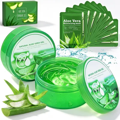 Gel Aloe Vera 2x300g + 10 masques - Naturel et Bio