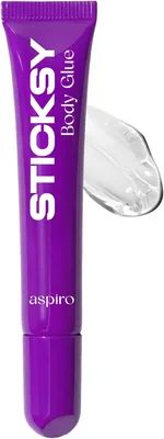 Aspiro Natural STICKSY Body Glue - 5hr Sweat-Proof Hold, Dermatologist Tested