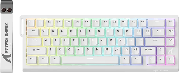 Attaque Shark X68 HE - Clavier Gamer 60% RGB, 8000 Hz, Précision RT 0.01 mm, Commutateurs Magnétiques