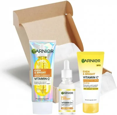 Garnier Even & Bright Vitamin C Skincare Bundle, 3 Piece Set 26% Off