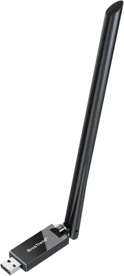 BrosTrend AX900 Clé PC 2-en-1 Puissante Bluetooth WiFi pour Windows 11/10 | Adaptateur WiFi Stick 6 Bluetooth 5.4 Dongle, USB W