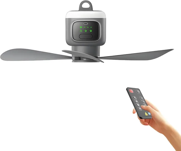 Silencioso Ventilador de Techo con Bater¡ de 45 cm
