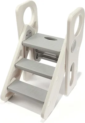 3 Step Stool for Toddler - Foldable Training Step Stool Best Deal