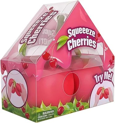 Fidget Squeeze Toy - Cherry Ball för relaksation | 5.5 Inch mjuk realistisk funktionsdesign, barn fidget toys för familj och vänner
