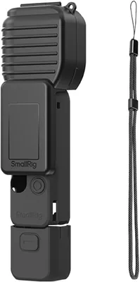 SMALLRIG Skyddsset för DJI Osmo Pocket 4, hårt skal och silikon 2-i-1, integrerat gimbal-skyddande fodral, vridskydd, fri ögl