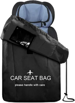 Car Seat Travel Bag - Universal Large Backpack for Infant & Booster Seats, Waterproof & Padded