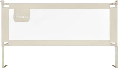 Primabobo Barierka Ochronna do Łóżka 160 cm Classic Beżowa - Składana, Bezpieczna, Uniwersalna, Zabezpieczenie dla Dzieci Best Price