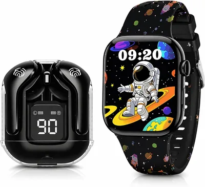 Shinehub Kids Smart Watch GPS Tracking & SOS Call 1.4" HD Touchscreen Bluetooth Calling Fitness Tracker Games Pedometer