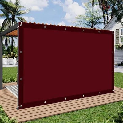 Solskugdsail Vattensikker 200x255cm UV-skydd Rektanglare Sonnskermmarkis med Ögonfyllar och Tån för Utomhushus