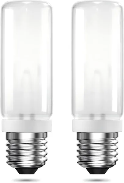 TobeBright E27 Luce Tubolare Bianco Caldo 2800K Dimmabile Lampadina E27 230V per Studio