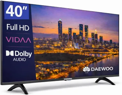 Daewoo 40VB56FV TV de 40" Full HD, HDR10, Dolby, WiFi, HDMI, Diseño sin marco, Accesibilidad, 2026
