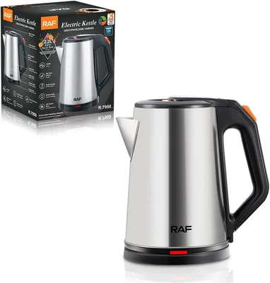 RAF Stainless Steel Portable Fast Boiler Electric Hot Water Tea Kettle 2.2L R.7950 - Best Deal