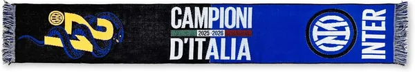 Inter - Jaquard Scarf Championi d'Italia 2025/26 Official Scarf