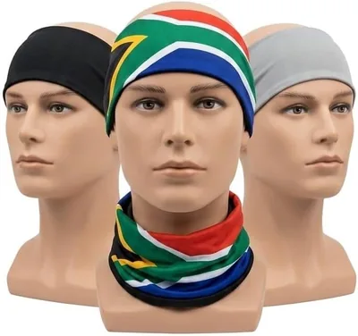 3-Pack Face Mask Combo - SA Flag, Plain Bold & Camouflage Buff Masks Best Deal