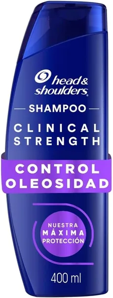 HEAD & SHOULDERS Shampoo para Caspa Clinical Strength Control Oleosidad con Sulfuro de Selenio (400 ml) - Mejor Precio