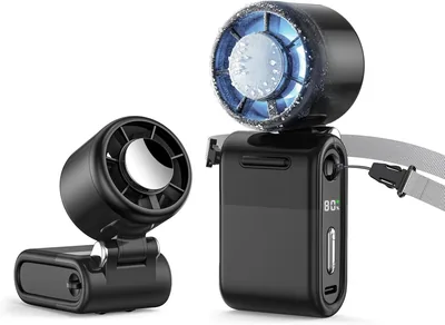 MERTTURM Mini Fan - Ice Cooling, 10H Runtime, Adjustable Speed, LED Display - Best Deal