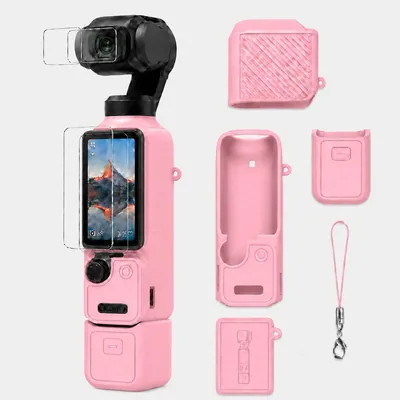 Seltureone Silikonowa obudowa dla DJI Osmo Pocket 4 - ochrona ekranu i obiektywu, antywstrząsowa