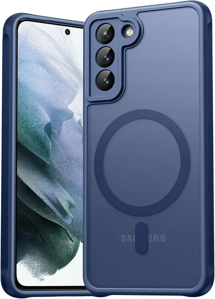 EASDNB för Samsung Galaxy S21, Magnetisk mobiltelefonhulla med digestivförasmål för kamera och schockproof design