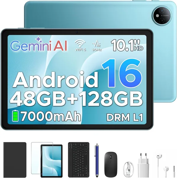 Luzglo P10 Tablet: 16% Off - Android 16, 48GB RAM, 128GB ROM, 90Hz Screen