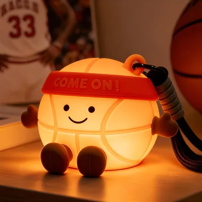 Gemmac Basketball Geschenk Nachtlicht Kinder Basketball Deko-Pendel | USB Stil Licht Dimmbare Nachtlampe Baby