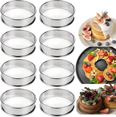 6 PCS Stainless Steel Muffin Rings - Best Deal
