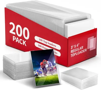 200 Tarjetas Claras para Coleccionistas, 2.5 x 3.5 pulgadas - Ahorra un 13% en Top Loader