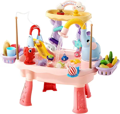 Upgraded Toddler Sand Water Table Toy - Electric Pump & Accessories