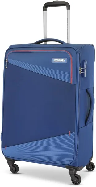 American Tourister Mystic 83 cm Luggage Trolley Bag (4 Wheel 360° Travel Luggage) - 1 Compartment, Soft Polyester