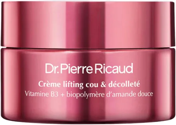 Crème anti-âge Dr Pierre Ricaud - Lift pour le cou et la ligne du cou - Vitamine B3 et Amande Douce - 50% Off