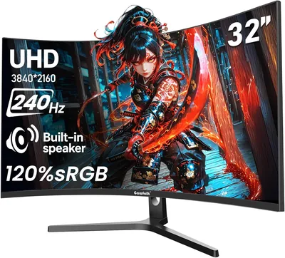 1500R Frameless Computer Monitor - FreeSync
