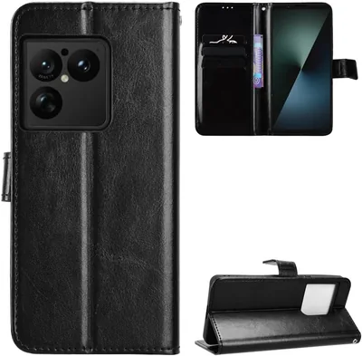 Ebzzliy Fall för Sony Xperia 1 VIII Premium PU Leder Fall med Kartflekor Waletfall Med Ständer - Schwarz