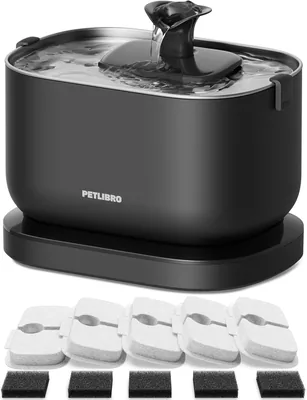 PETLIBRO Cordless Cat Water Fountain - 2.5L Stainless Steel Tray, Best Deal