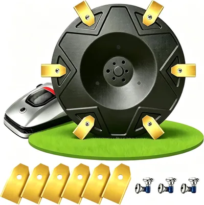 Knifplate med 6 kniv kompatibel med MOVA 600, 600 KIT, 1000 och D-REAME A1 A1Pro A2 robotmålar, knivplats