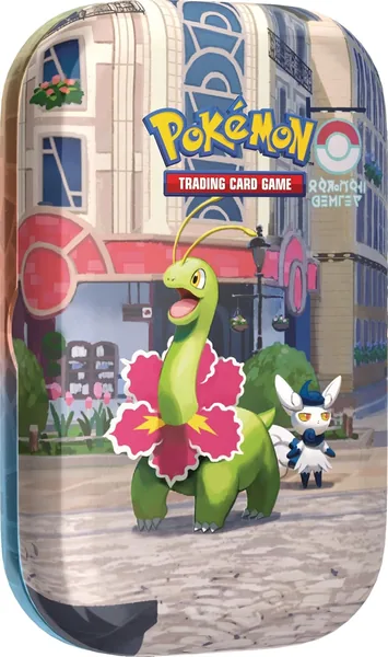 Pokémon - Trading Card Game: Mini Tin Box Illumina City mit Meganie & Psiaugon (2 Booster Packs, 1 Bildkarte und 1 Aufkleber)