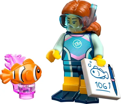 LEGO Marine Biologist Mini Figure