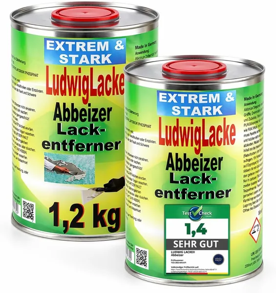 The Original LudwigLacke Paint Remover 2 x 1.2 kg