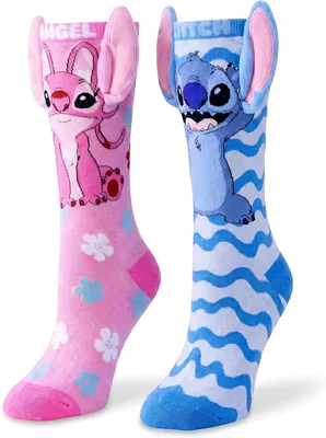 Disney Stitch 3D Socks - Soft Cotton Kids & Adult Socks, Breathable Casual Wear