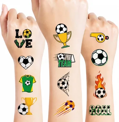 96 PCS Soccer Tattoos for Kids Best Deal