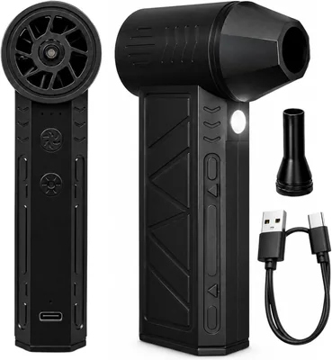 Kaminix Mini Jet Fan - Powerful Cordless Air Duster, 5000mAh Recharge